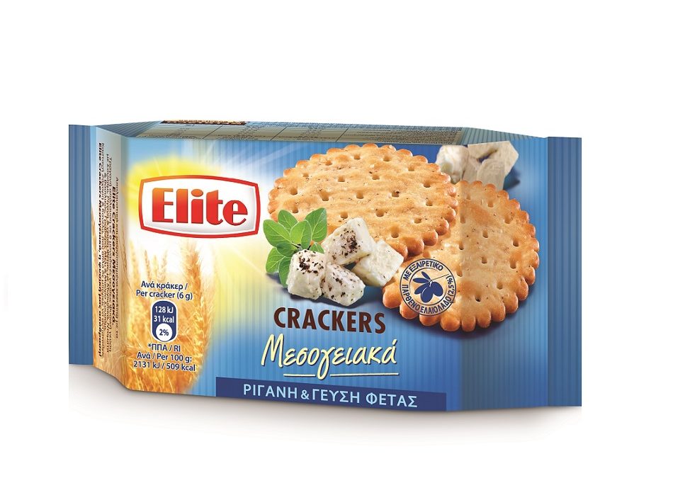 Elite Crackers Μεσογειακά Ρίγανη & Φέτα