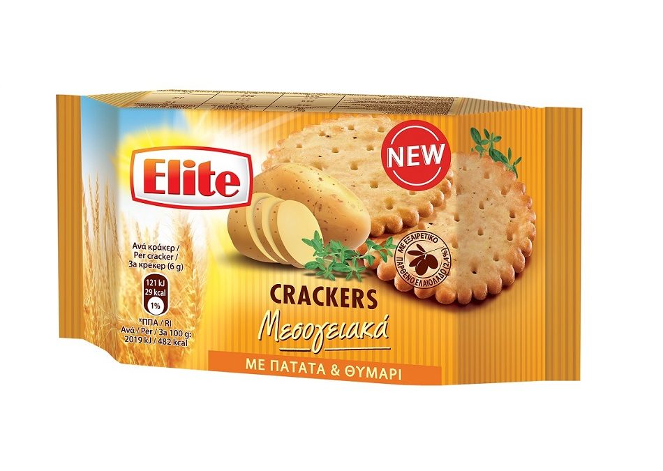 Elite Crackers Μεσογειακά με Πατάτα & Θυμάρι