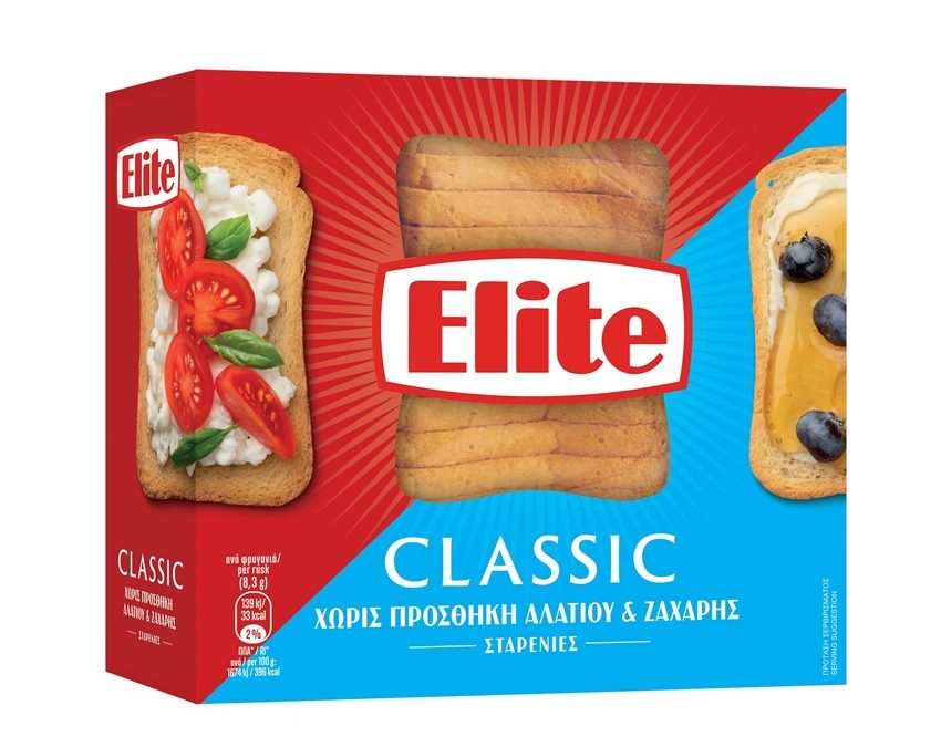 Elite Classic Σταρένιες χωρίς προσθήκη αλατιού & ζάχαρης