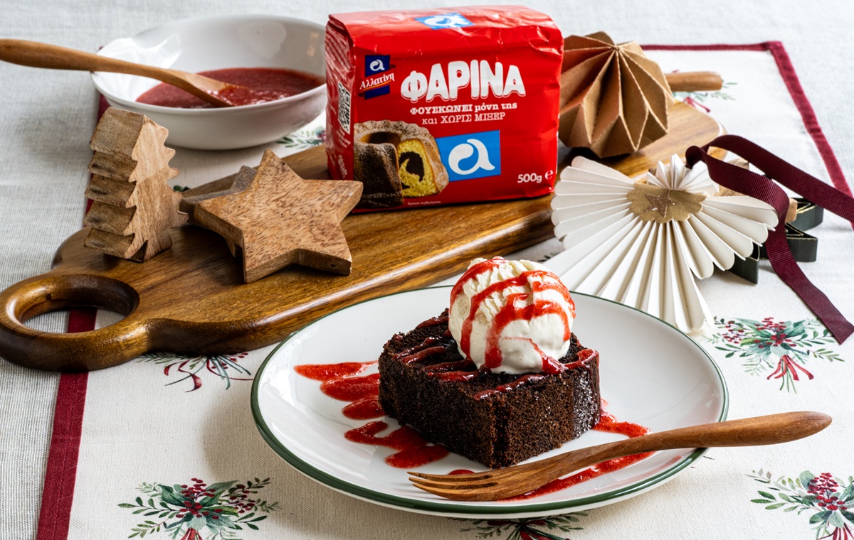 Ρευστό σοκολατένιο κέικ Ρευστό σοκολατένιο κέικ