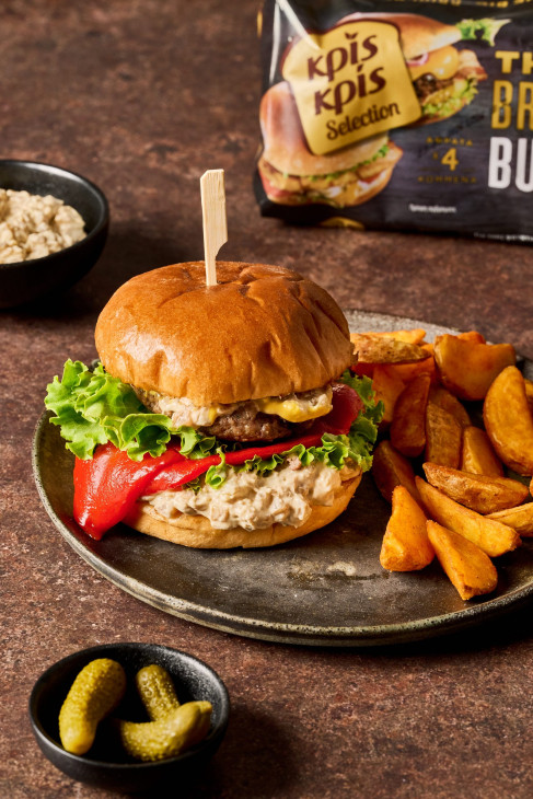 Burger με πιπεριά Φλωρίνης